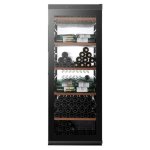 Climadiff millesime200b refroidisseur de vin compresseur pose libre noir 204 bouteilles