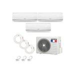 Climatiseur reversible tri - split airton - a poser soi - meme - 2500w - 3500w - readyclim 3x6m - wifi ...