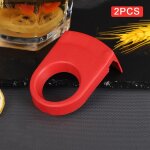 Clips de boisson en plastique, 2 pices, porte - bouteilles, pour verres de bire, clips de cocktail