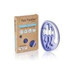 Clipbox tick twister� violette / tire tique pour humain, chien, chat / pince a tique x3 avec clipbox ...