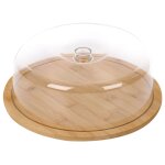 Cloche a gteau base en bambou pour ptisseries ultra lger cheffinger transparent