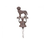 Cloche de porte en fonte petit chien