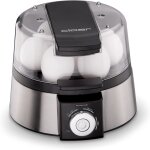 Cloer 6070 cuiseur  oeufs lectronique en acier inoxydable noir / argent