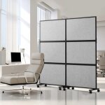 Cloison de s�paration acoustique - duoku - 2 panneaux - paravent de bureau autoportant - cloison en polyester ...