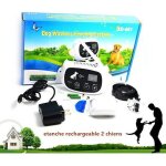 Cloture anti fugue 2 chiens rechargeable wireless electronic Cloture anti fugue 2 chiens rechargeable wireless electronic