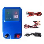 Cl�ture electrique 10 km 12 v pour animaux, b�tail, moutons, poulets, ferme, b�tail, dispositif a impulsions, ...