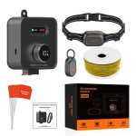 Cl�ture electrique filaire pour chiens 10 niveaux 2 colliers etanches yonis