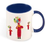 Clown maquillage ballons colores costume rouge perruque couleur tasse a cafe, tasse en ceramique 330 ...