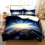 Cm x cm house de couette polyester coton housse de couette x ado garcon espace plan��te parures de lit ...