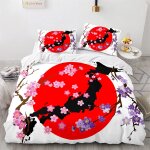 Cm x cm house de couette polyester coton housse de couette x ado garcon fleurs de cerisier parures de ...