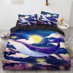 Cm x cm housse de couette polyester coton housse de couette x ado garcon baleine parure de lit moelleux ...