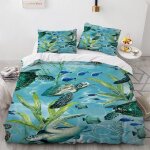 Cm x cm housse de couette polyester coton housse de couette x ado garcon tortue de mer parure de lit ...