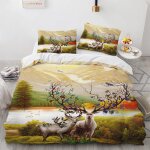 Cm x cm housse de couette polyester coton housse de couette x ado garcon wapiti parure de lit moelleux ...