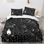 Cm x cm housse de couette polyester coton housse de couette personnes formule parure lit impression d ...