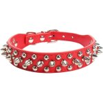 Cmjaagur - collier pour chien en cuir clout� a pointes, collier pour chien bullet nail rivet, collier ...