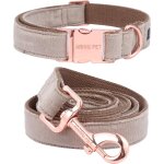 Cmjaagur - ensemble collier et laisse pour chien - en velours - r�glable - pour petits, moyens et grands ...