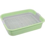 Cmws - 4big. fun tray bac a liti�re pour chat - pour chatons - vert