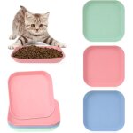 Cmws - lot de 6 gamelles plates peu profondes pour chat - avec moustache - sans fatigue - pour nourriture ...