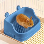 Cmws - bac litiere lapin, moyen litire toilette petits animaux pour cages dtachable entraneur de pot ...