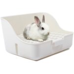 Cmws - bo�te a liti�re de lapin facile a nettoyer, pour apprendre a utiliser la toilette, pour petits ...