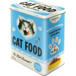 Cmws - bote rtro l, cat food mix ¿ ide de cadeau pour propritaires de chats, grande rcipient mtallique, ...