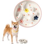 Cmws - gamelle anti - glouton chien en cramique - idale pour chiens moyens et grands, contrle des ...