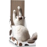 Cmws - griffoir pour chat en carton avec bote pour collecter les restes sans dsordre, griffoir vertical ...