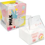 Cmws - kawaii u2013 mini pichet en verre transparent pour lait u2013 passe au micro - ondes u2013 355 ...