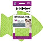 Cmws - lickimat felix tapis a lcher pour chat en forme de poisson idal pour la nourriture, les friandises, ...
