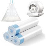 Cmws - sac poubelle autonettoyant pour chat - cordon de serrage - pour liti�re autonettoyante - durable ...