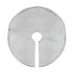 D�co de no�l tapis pour pied de sapin en fourrure grise d 90 cm
