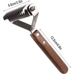 Coat king detangler comb and brush for dogs and cats undercoat rake (9cm)