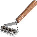 Coat king detangler comb and brush for dogs and cats undercoat rake (dual)