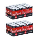 Coca cola sans sucre pack xxl 48 units de 330ml, canettes slim