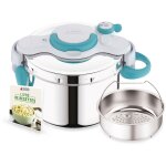 Cocotte - minute seb clipsominut easy + bleu 6 l poignées rabattables Cocotte - minute seb clipsominut easy + bleu 6 l poignées rabattables