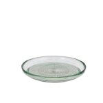 Coffert de 4 assiettes a dessert en verre vert 18 cm