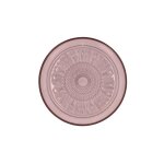 Coffet de 4 assiettes plates en verre 25 cm rose