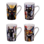 Coffret de 4 mugs street cat 35 cl Coffret de 4 mugs street cat 35 cl