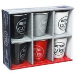 Coffret 6 tasses bistrot 10cl multicolore Coffret 6 tasses bistrot 10cl multicolore