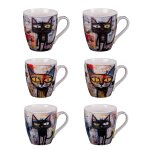 Coffret de 6 tasses street cat 23 cl
