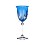 Coffret de 6 verres a pied divina bleu 28 cl