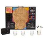 Coffret ap�ro de la mort - ap�ro de la mort, les recettes avec 4 verres t�te de mort, 1 planche t�te ...