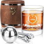 Coffret cadeau 30 ans verre a whisky 340 ml grav� limited edition 1995 sph�re rafra�chissante xl acier ...
