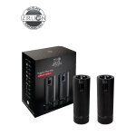Night electric coffret cadeau - duo de moulins � poivre et � sel �lectriques line noir mat 15 cm