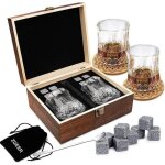 Coffret cadeau - non spcifi - 13pcs - pierres a whisky - verres a whisky - bois