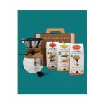 Coffret cafetière + 3 cafés bio moulus Coffret cafetière + 3 cafés bio moulus