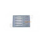 Coffret de couteaux de table laguiole tout aluminium chromé Coffret de couteaux de table laguiole tout aluminium chromé