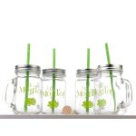 Coffret a mojito avec 4 chopes, pilon et 5 fiches de recettes