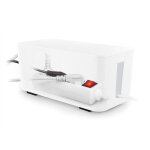 Coffret de rangement c�bles et multiprises taille moyenne blanc