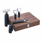 Coffret sommelier - wmf - 662866040 - accessoires professionnels - bois noyer - pratique et �l�gant